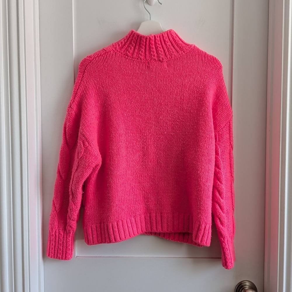 Anthropologie Turtleneck Cable-Knit Sweater - Picture 6 of 8